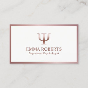 Psychologe-Ratgeber-Rosen-Goldrahmen-Verabredung Terminkarte