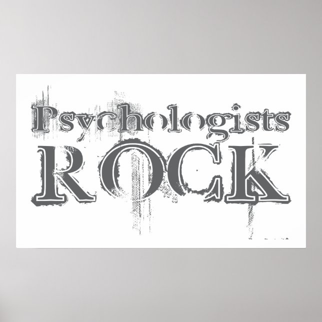 Psychologe Rock Poster (Vorne)