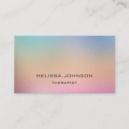 Psychologe Therapeutin Couch Ombre Blue Pink Rose Visitenkarte