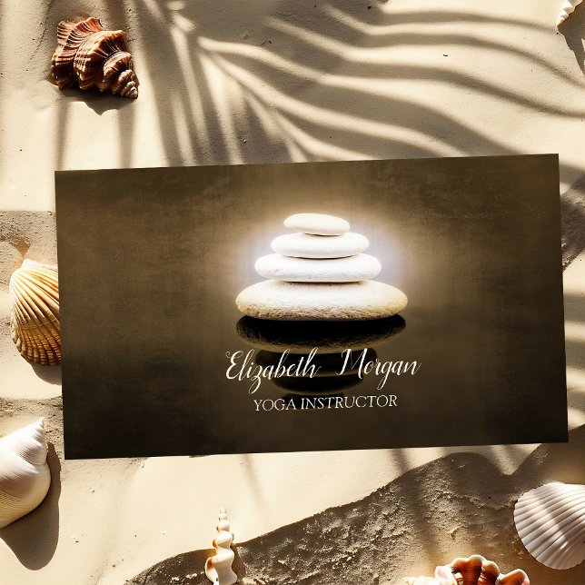 Psychologe Therapeutin, Zen Stones Visitenkarte (Von Creator hochgeladen)