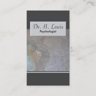 Psychologe und medizinische Visitenkarte -