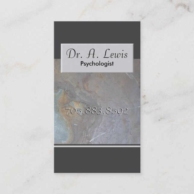 Psychologe und medizinische Visitenkarte - (Vorderseite)