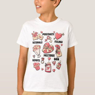 Psychologe Valentine Mental Health der Retro Schoo T-Shirt