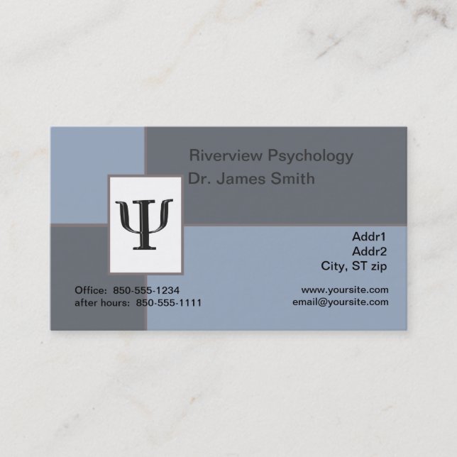 Psychologe-Visitenkarte Visitenkarte (Vorderseite)