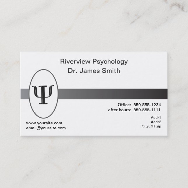 Psychologe-Visitenkarte Visitenkarte (Vorderseite)