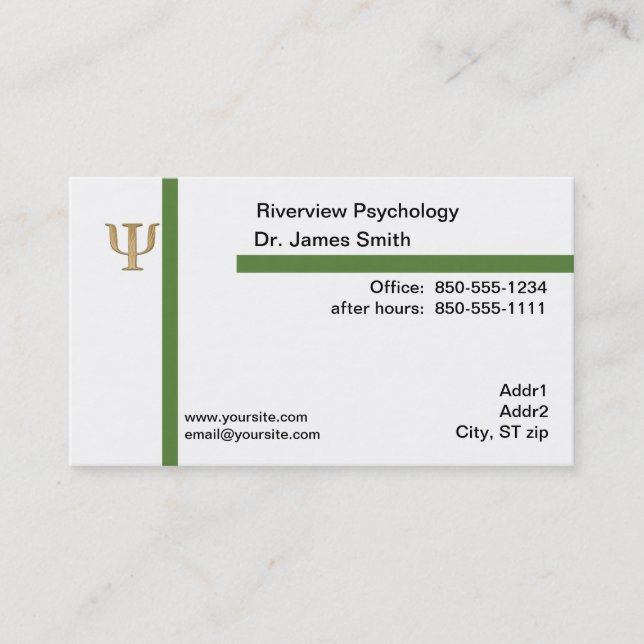 Psychologe-Visitenkarte Visitenkarte (Vorderseite)