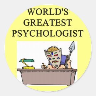 Psychologe Witz Runder Aufkleber
