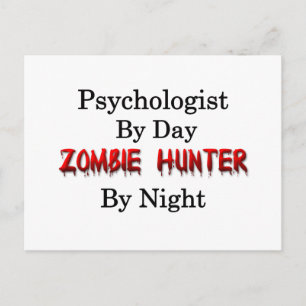 Psychologe/Zombie Hunter Postkarte