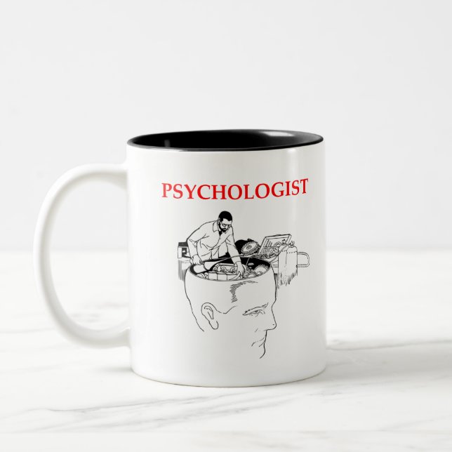 Psychologe Zweifarbige Tasse (Links)