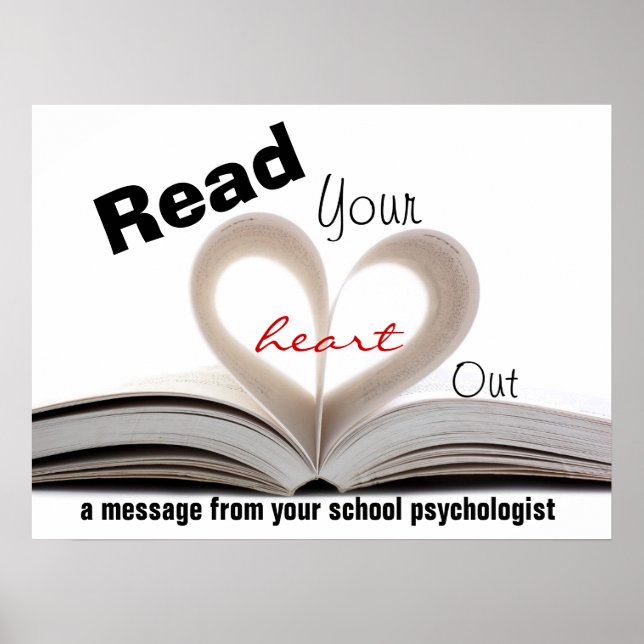 Psychologen an Schulen fördern Alphabetisierungsdr Poster (Vorne)