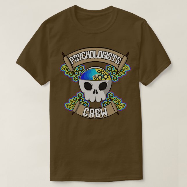 Psychologen Crew Jolly Pirate T-Shirt (Design vorne)