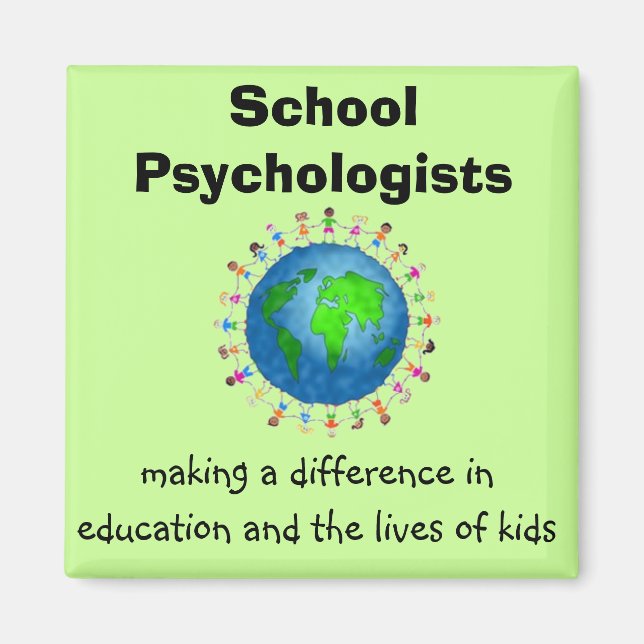 Psychologen in der Schule machen ein Unterschiedsm Magnet (Vorne)