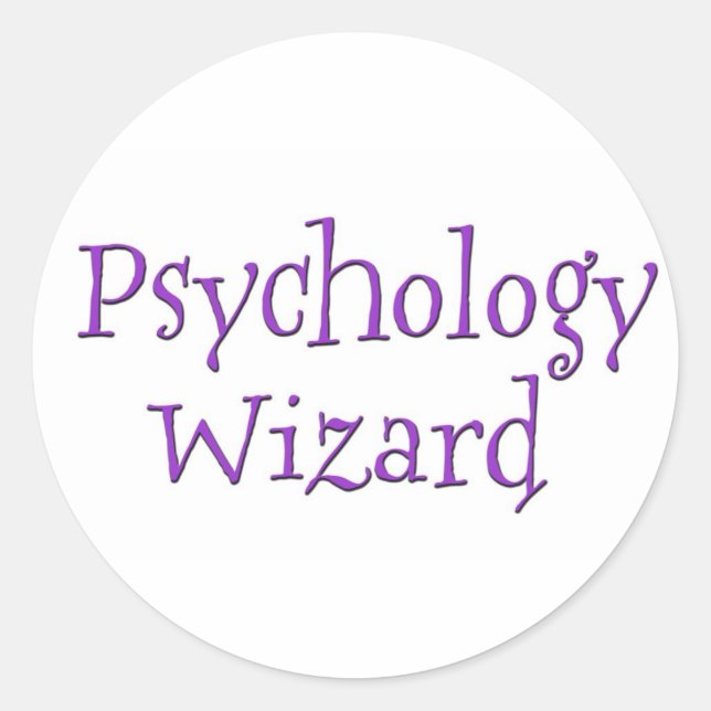 Psychologie-Assistent Runder Aufkleber (Vorderseite)