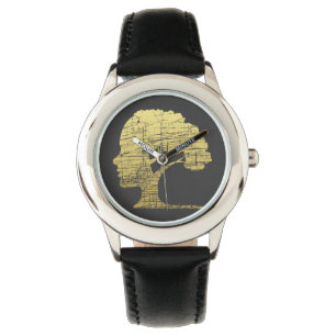 Psychologie-Baum-einzigartiges Symbol KlimaPhilos Armbanduhr