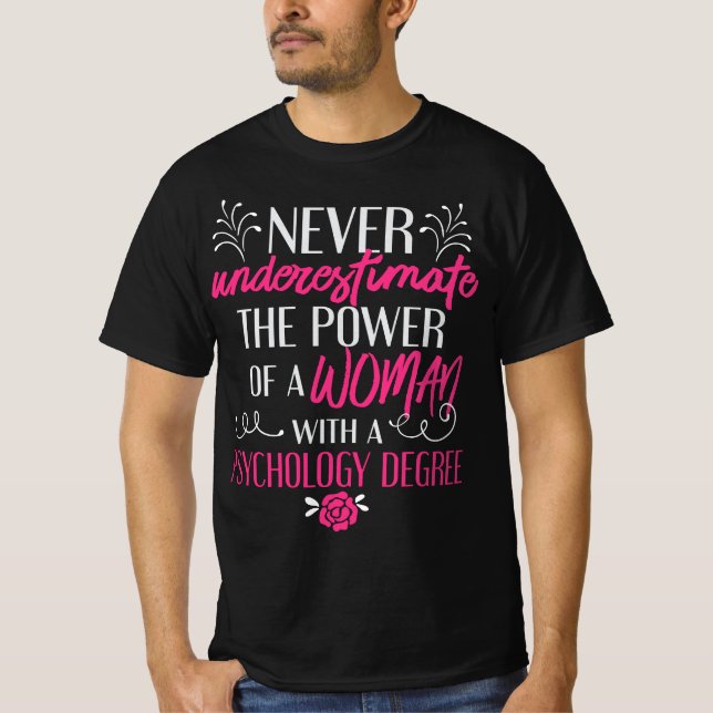 Psychologie Grad Abschluss Doktorin Doktorin PhD D T-Shirt (Vorderseite)