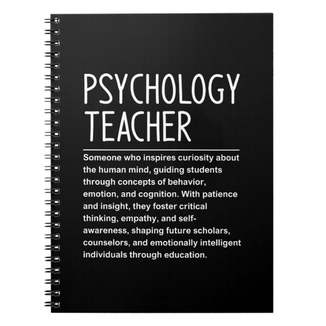 Psychologie-Lehrer Notizblock (Vorderseite)