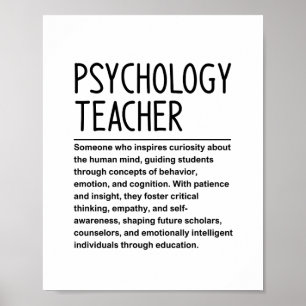 Psychologie-Lehrer Poster