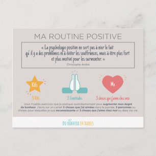 Psychologie positiv postkarte