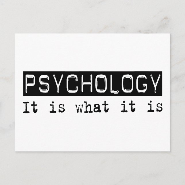 Psychologie Postkarte (Vorderseite)