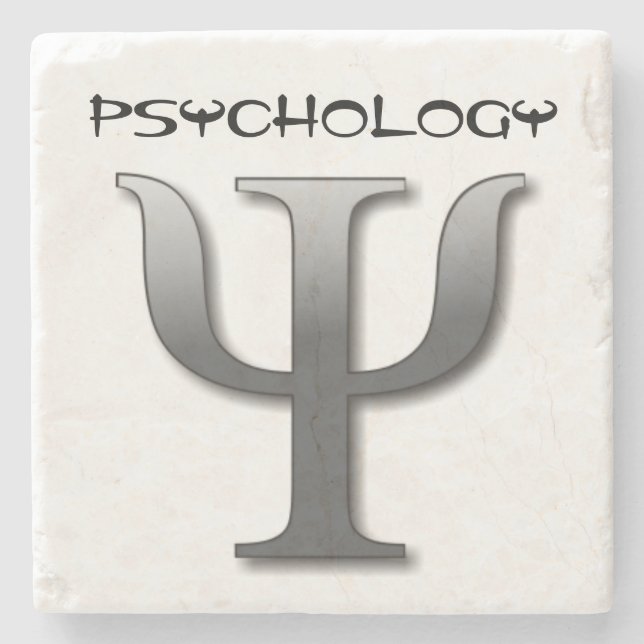 Psychologie-Symbol-Stein-Untersetzer Steinuntersetzer (Vorderseite)