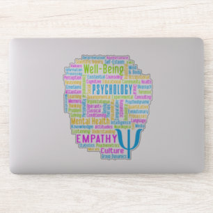 PSYCHOLOGIE Word Cloud Aufkleber