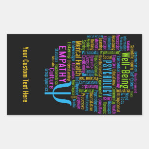 PSYCHOLOGIE Word Cloud autocollants personnalisés