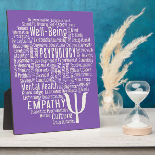 PSYCHOLOGIE Word-Cloud-Farbtafel Fotoplatte