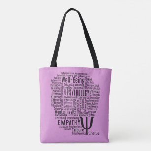 PSYCHOLOGIE Wort-Wolken-Nametaschen Tasche