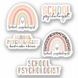 Psychologiestudentin | Psychologin der Schule Aufkleber