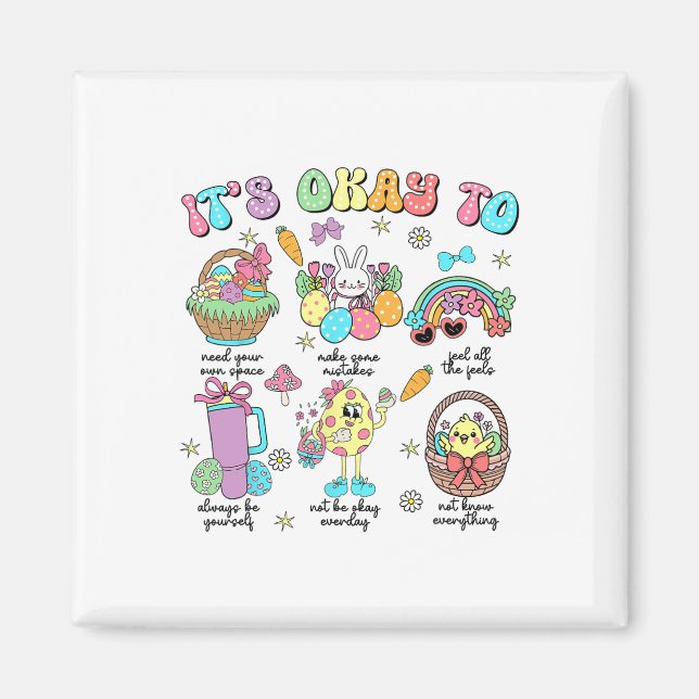 Psychologin Bunny Easter Day  Magnet (Vorne)