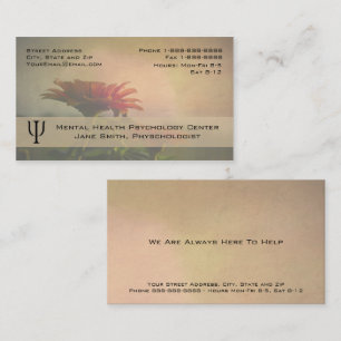 Psychologin Counselor Business Visitenkarte