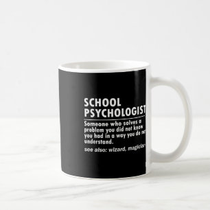 Psychologin definiert zurück zum Schulspass Kaffeetasse