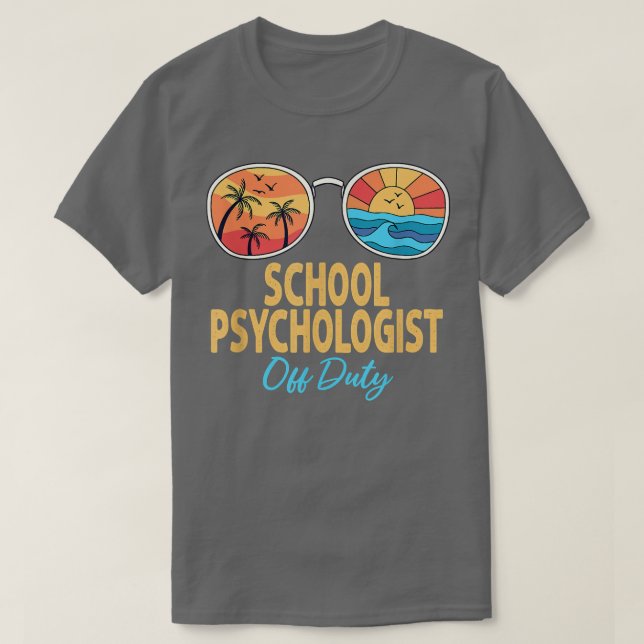 Psychologin der Schule der Sonnenbrille Letzten Ta T-Shirt (Design vorne)