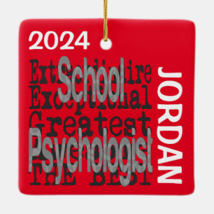 Psychologin der Schule Extraordinaire CUSTOM Keramikornament