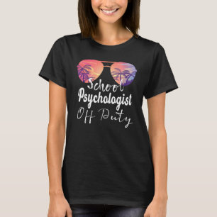 Psychologin der Schule Sonnenbrille Sonnenbrille T-Shirt