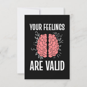 Psychologin Ihre Gefühle sind gültig RSVP Karte