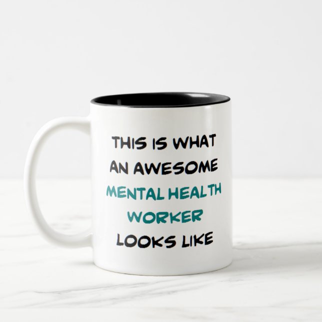 Psychologin, phantastisch zweifarbige tasse (Links)