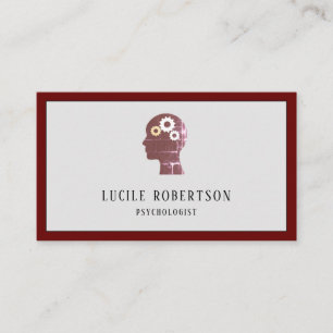 Psychologin Psychiatrist Counselor Business Card Visitenkarte