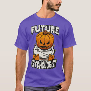 Psychologin Psychologie Crazy Halloween Pum T-Shirt