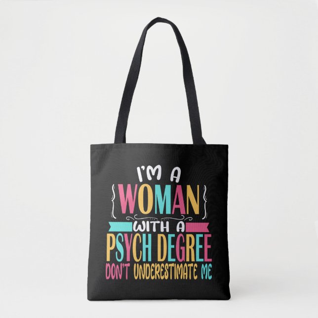 Psychologin Psychologie Major Abschluss PsyD PhD Tasche (Vorderseite)