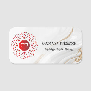 Psychologin Psychologin Minimalistische Logo-Typog Namensschild