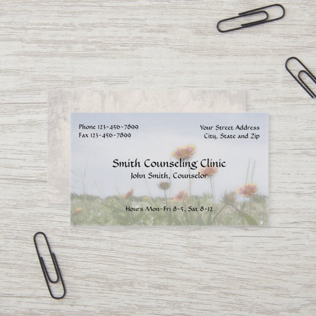 Psychologin Psychologin Psychologie Business Card Visitenkarte (Vorderseite/Rückseite Beispiel)