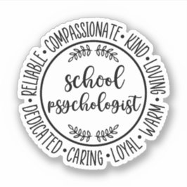 Psychologin | Psychologische Fakultät Aufkleber