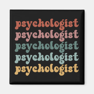 Psychologin Retro Psychology Student Abschluss Magnet