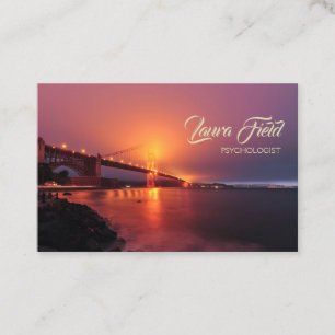 Psychologin Sunset Sunrise Harbour Bridge Visitenkarte