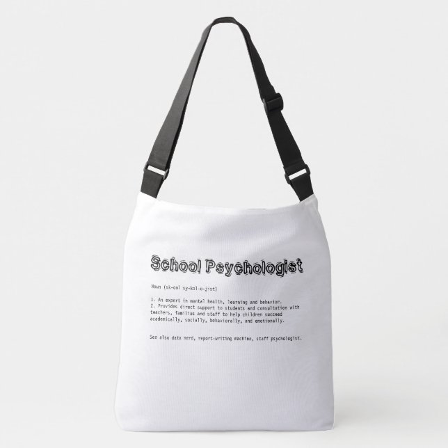 Psychologin-Tasche Tragetaschen Mit Langen Trägern (Vorderseite)
