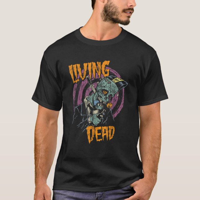Psychologisch Horror Punk Rock T Shirt HR Living D (Vorderseite)
