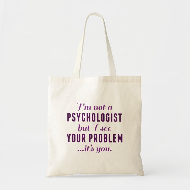 Psychologisches Problem Tragetasche (Vorne)