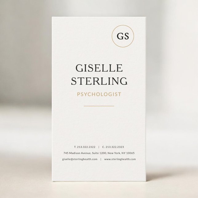 Psychologist Mental Health Professional  Visitenkarte (Von Creator hochgeladen)