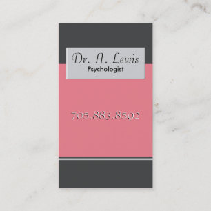 Psychologue et carte de visite Médicale -